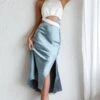Social Butterfly Cut-Out Waist Midi Dress Teal