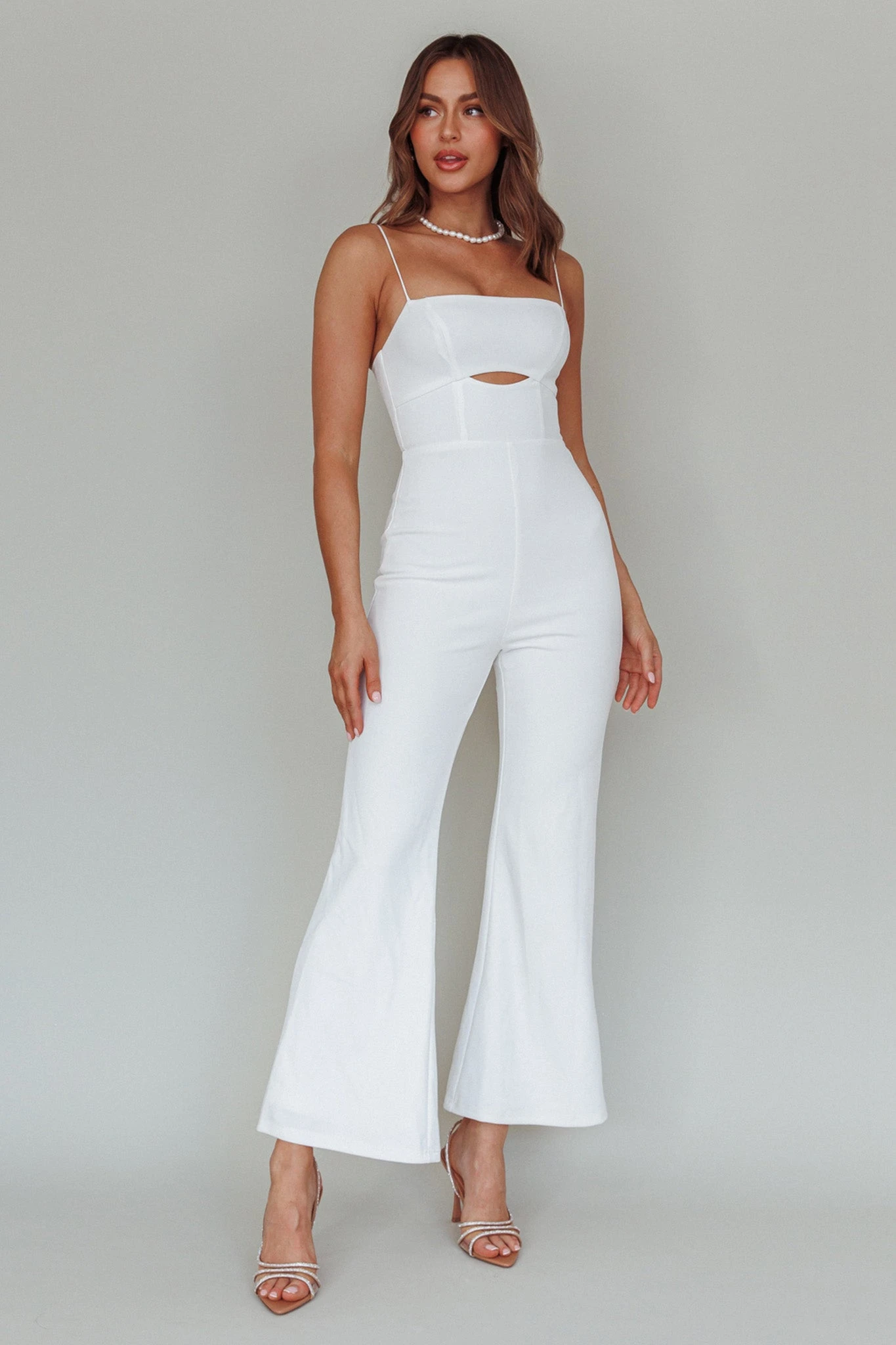 Lyrics Keyhole Jumpsuit White - Image 5