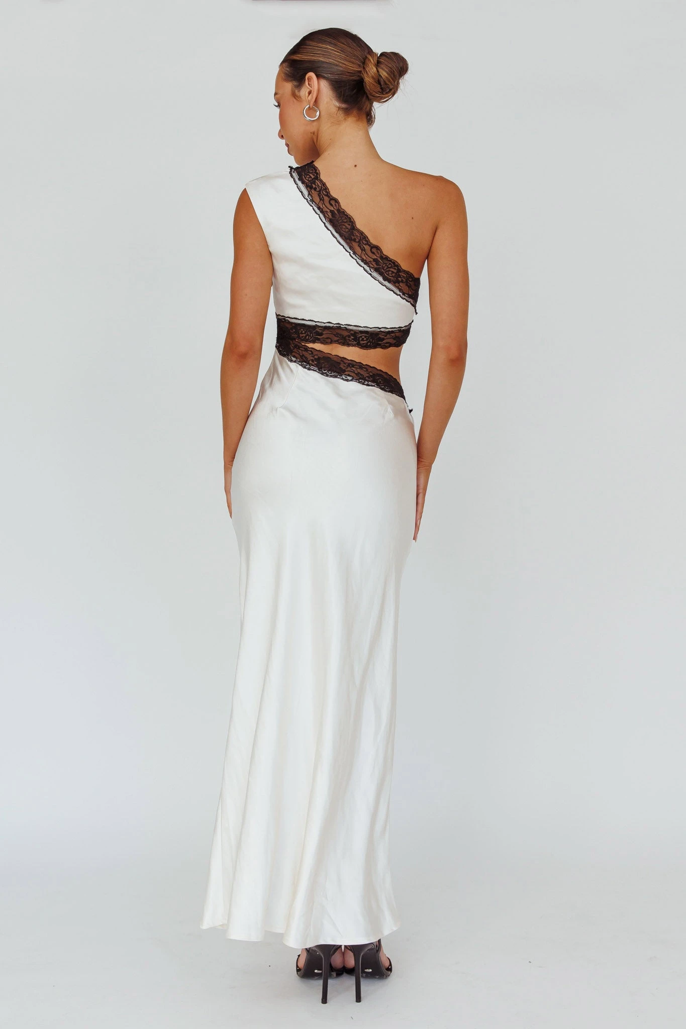 Mahli One-Shoulder Maxi Dress Champagne - Image 2