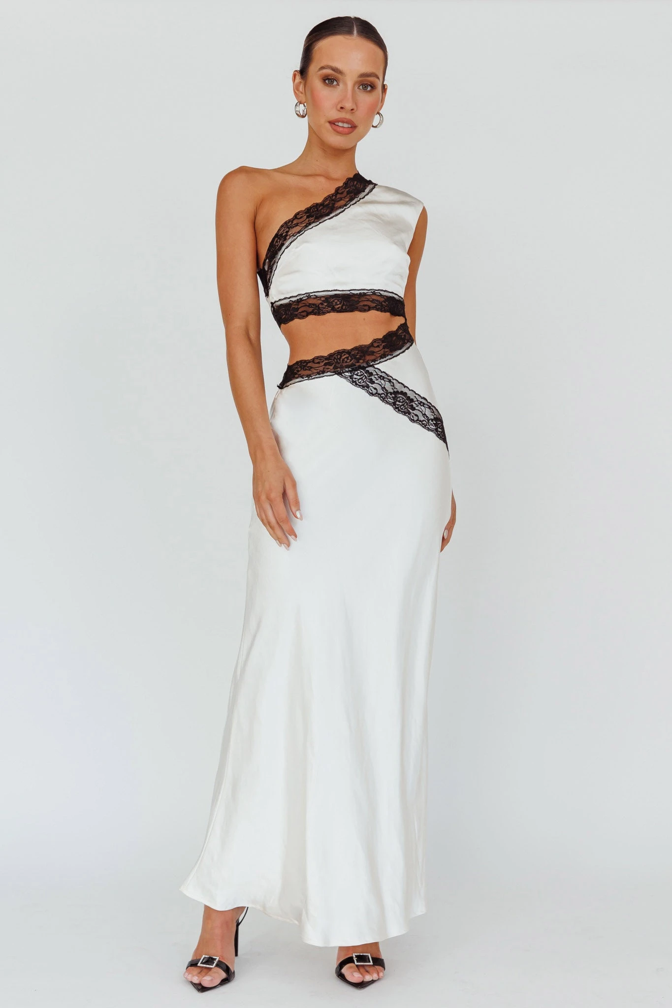 Mahli One-Shoulder Maxi Dress Champagne - Image 5