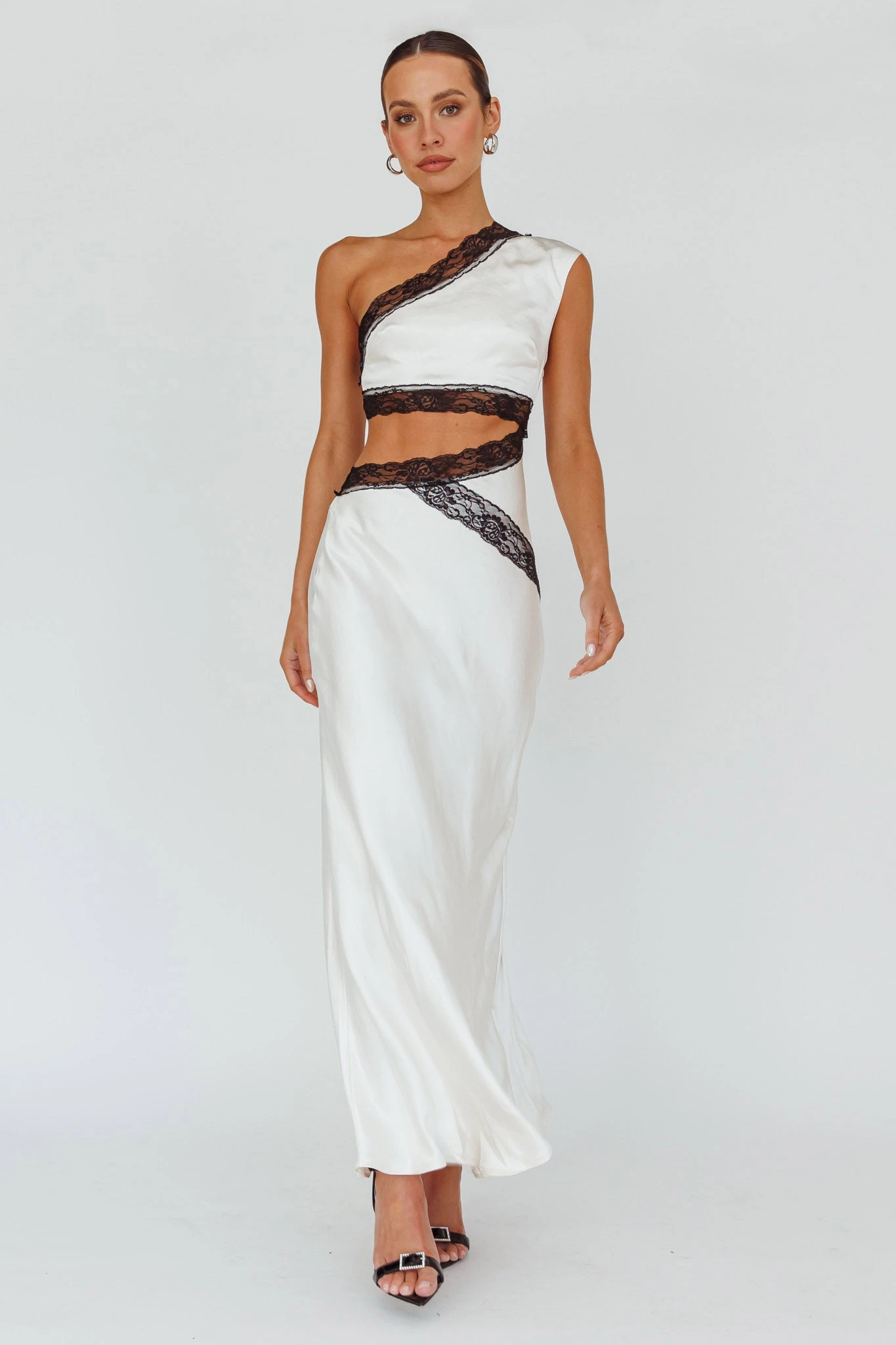 Mahli One-Shoulder Maxi Dress Champagne - Image 6