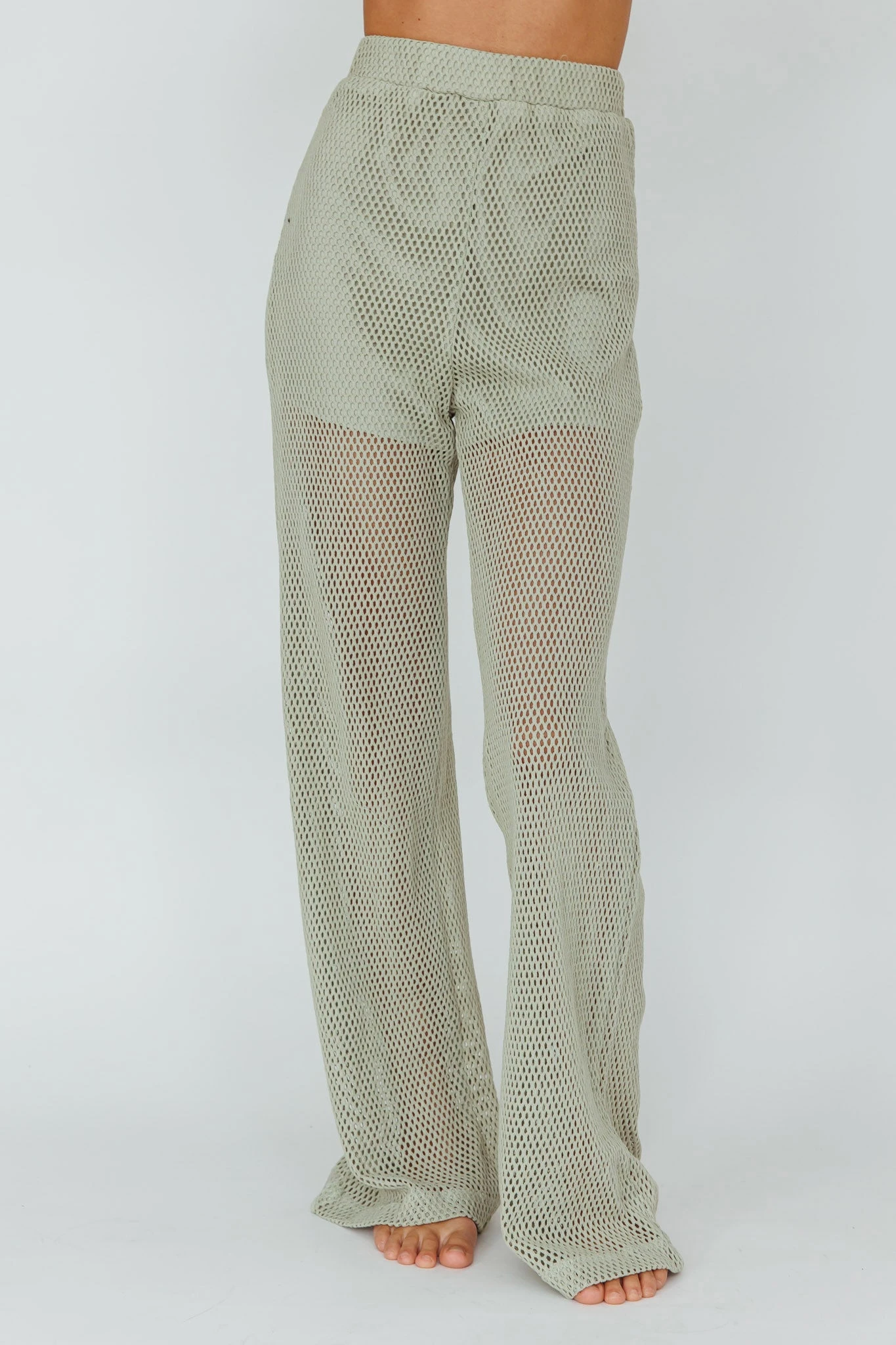 Mahina Long Net Pants Sage - Image 4