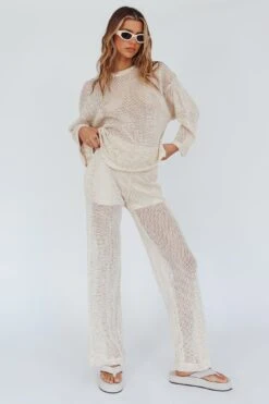 Mahina Long Net Pants Sand
